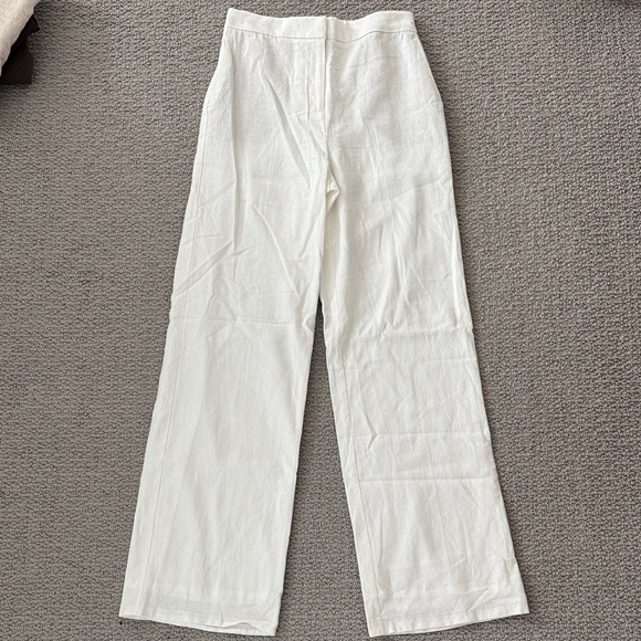 Rachel Zoe Pants - Rachel Zoe Linen Cream Trousers